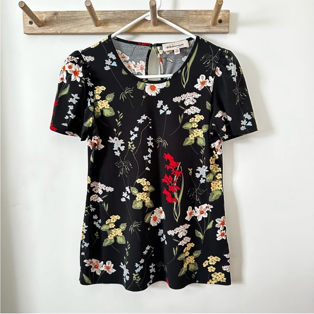 PHILOSOPHY | Women’s Short Sleeved Floral Blouse size XSmall